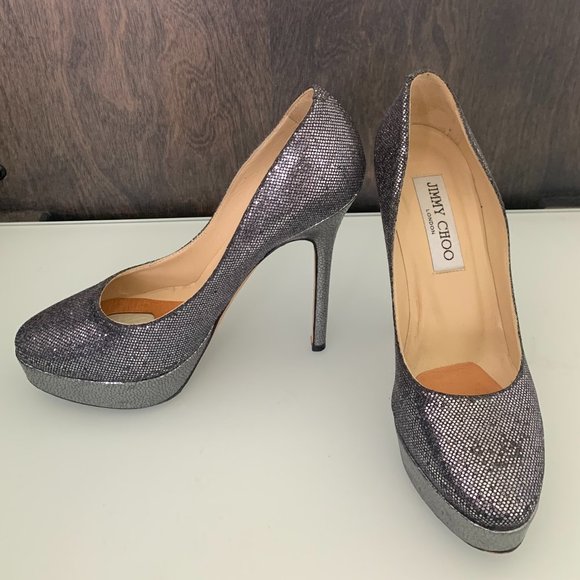 JIMMY CHOO Metalic Glitter Pumps - US 5.5/EU 35.5 - Picture 3 of 8